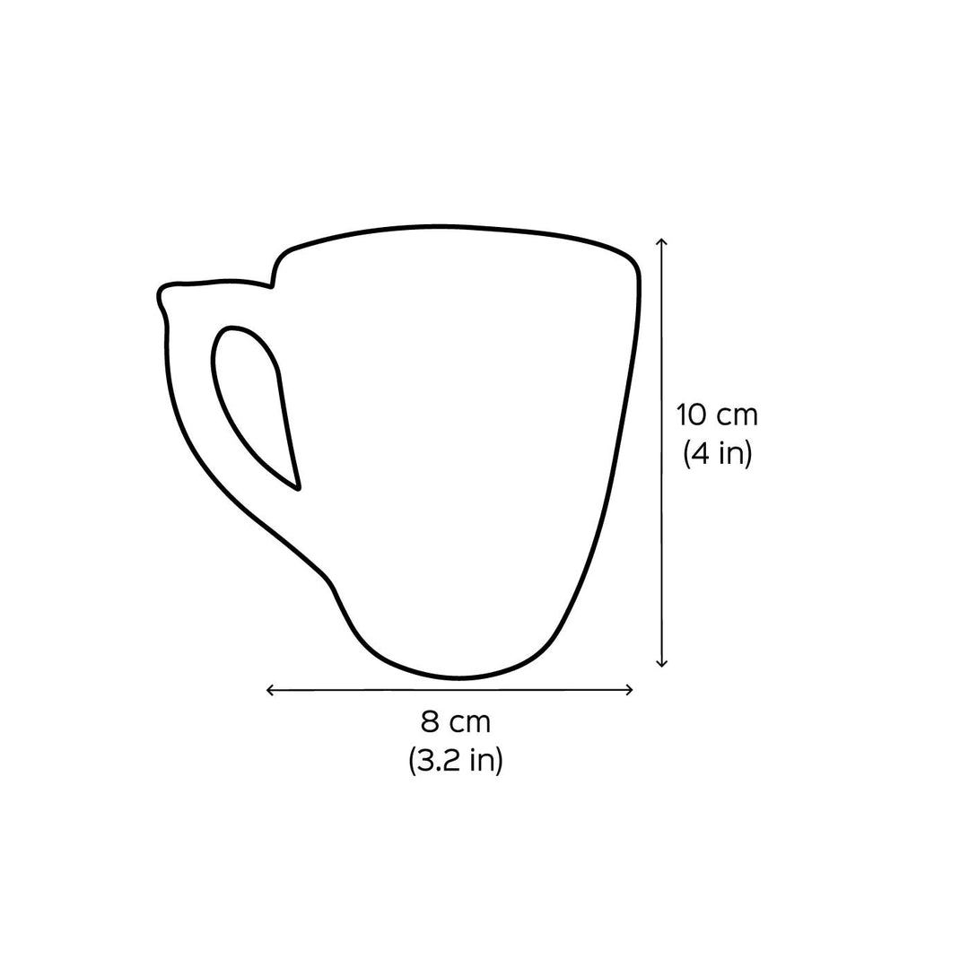 Handpainted Personalised 3D Terracotta Mug With Caricatures And Background