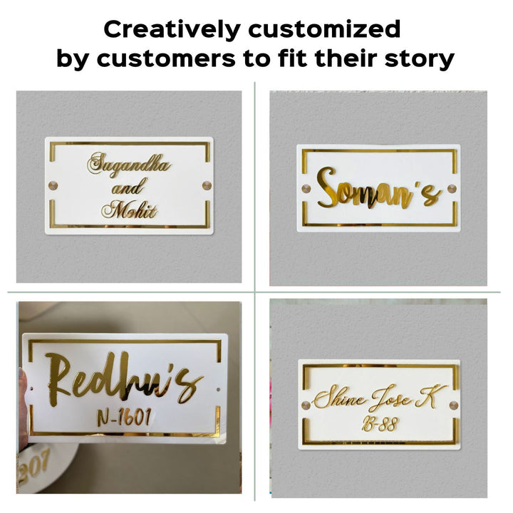 Classic Personalised Acrylic Nameplate