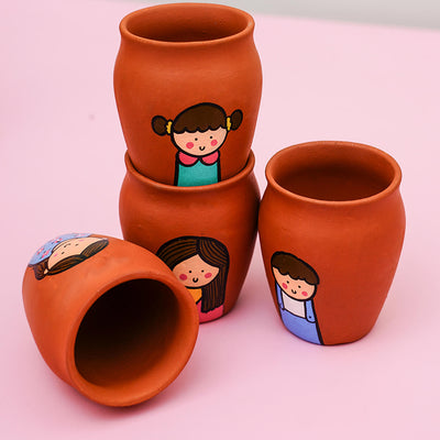 Customisable Handpainted Clay Kulhads For Siblings