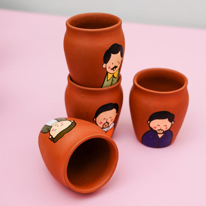 Customisable Handpainted Clay Kulhads For Friends