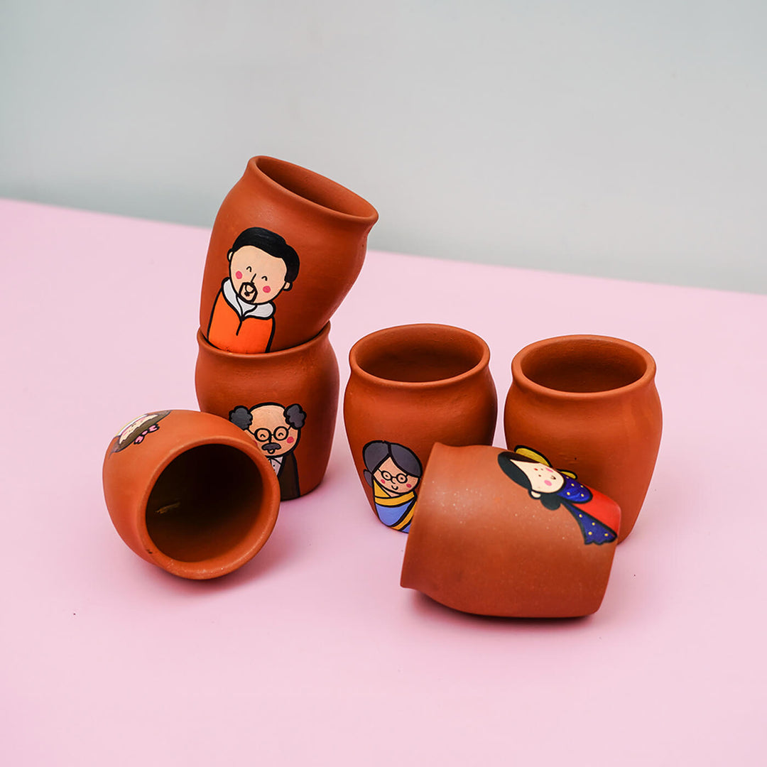 Customisable Handpainted Clay Kulhads For Families