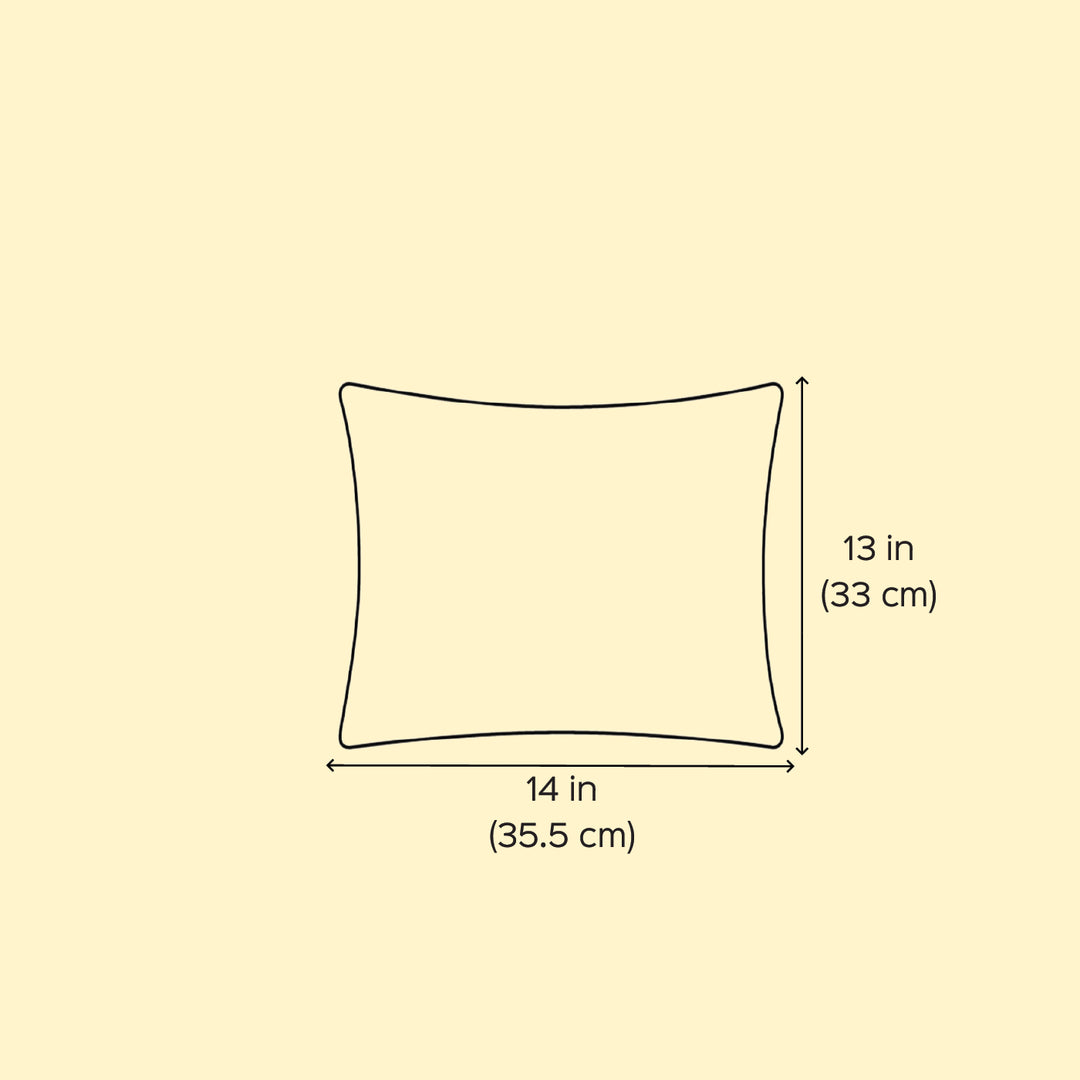 Off White Phulwari Cotton Cushion