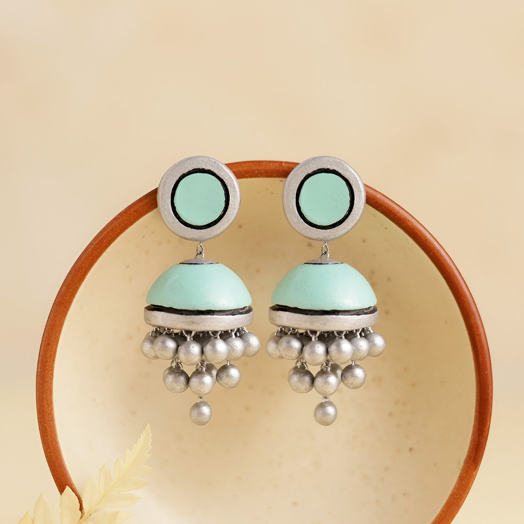 Handmade Pastel Chime Terracotta Earrings