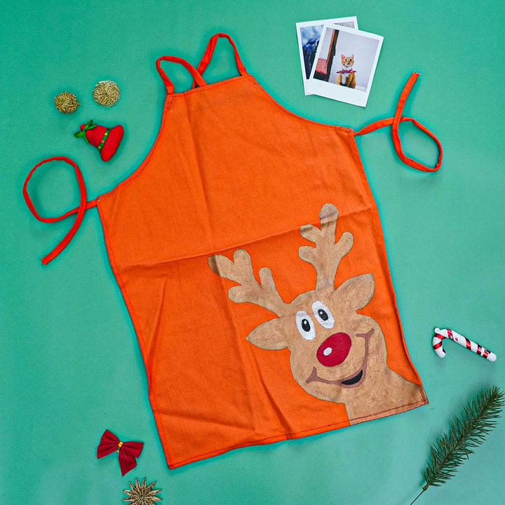 Handmade Christmas Reindeer Apron