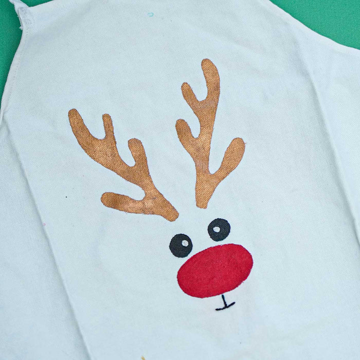 Handmade Christmas Reindeer Apron