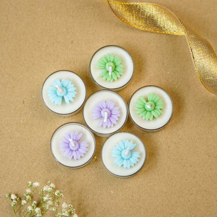 Festive Tealight Soy Wax Candles I Set of 6