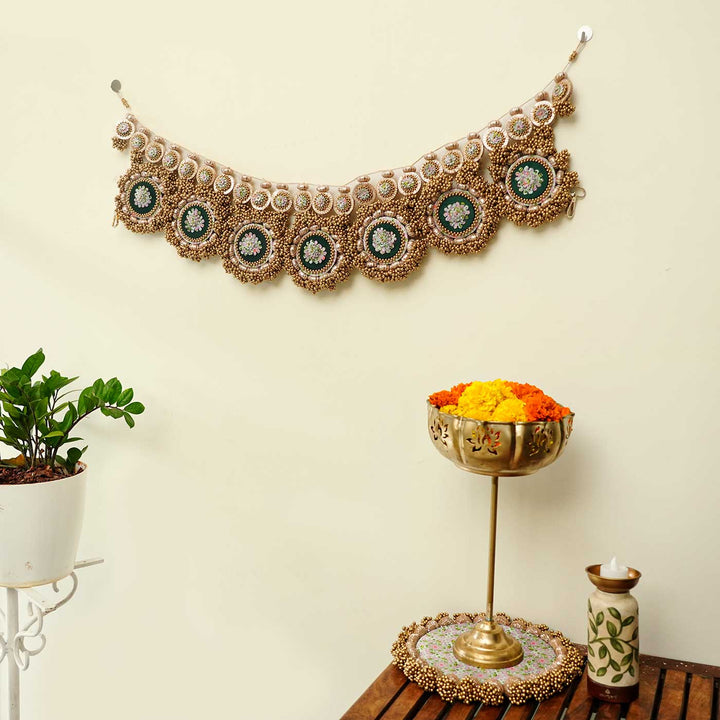 Handmade Pastel Pistachio Reversible Toran