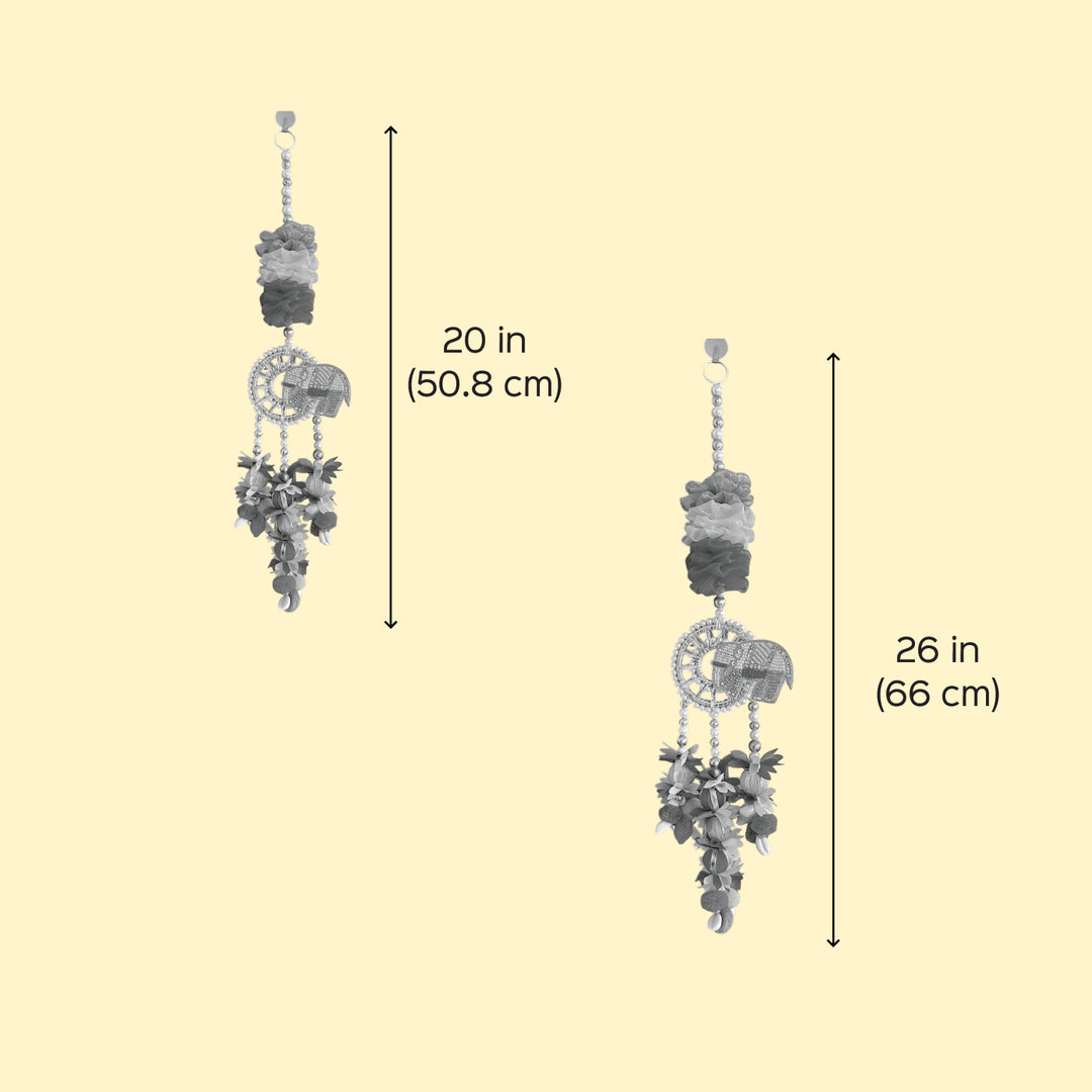 Handmade Decorative Floral Elephant Hanging