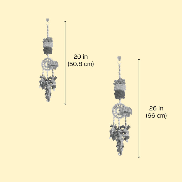 Handmade Decorative Floral Elephant Hanging