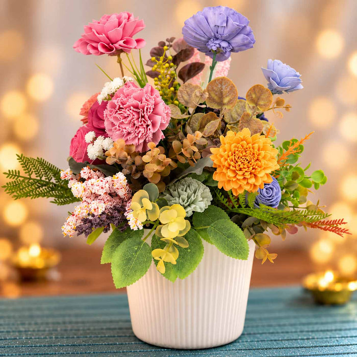 Handmade Modern Meadow Shola Flower Centerpiece