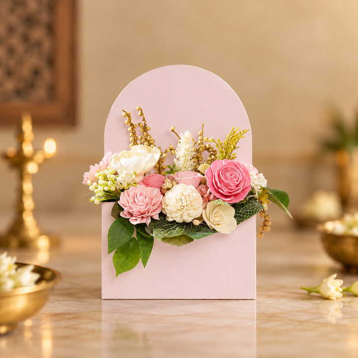 Handmade Rose Riwayat Shola Flower Centerpiece