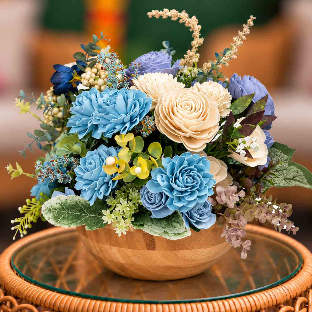 Handmade Blooming Oasis Shola Flower Centerpiece
