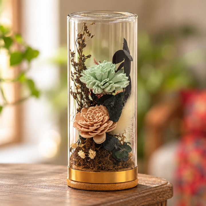 Handmade Green Garden Shola Flower Centerpiece