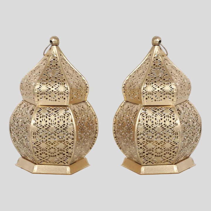 Handmade Hanging Lantern Tealight Holder | Set of 2