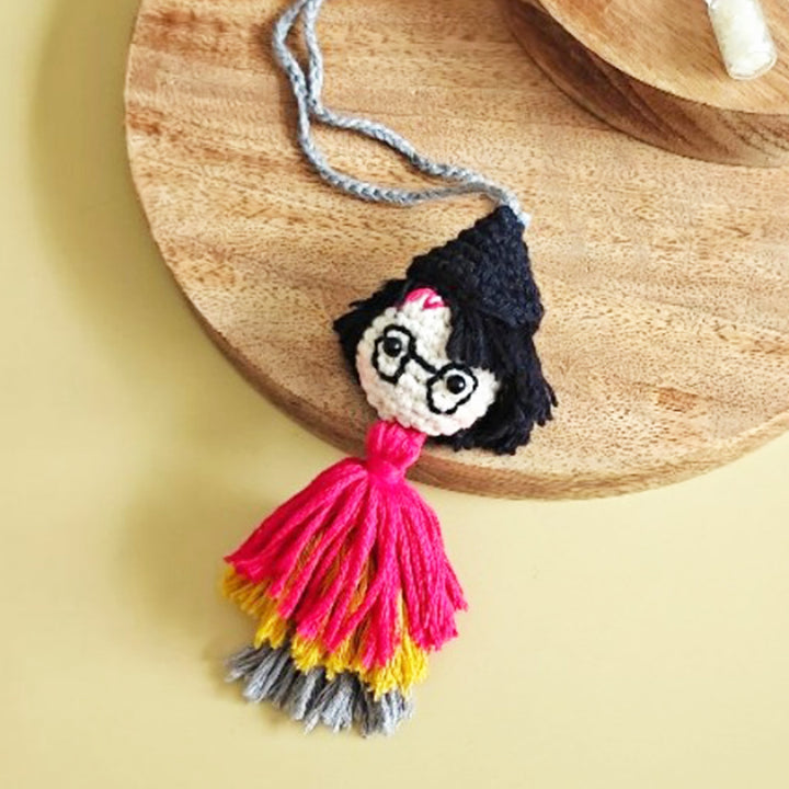 Handmade Crochet Harry Potter Lumba Rakhi For Girls With Roli Chawal
