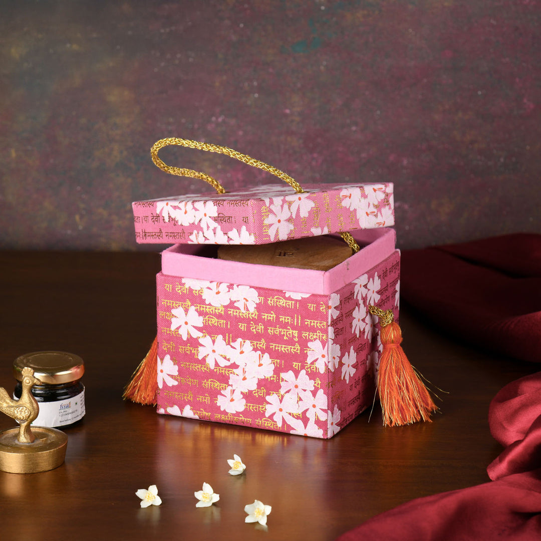 Handmade Paper Harshringar Square Gift Box