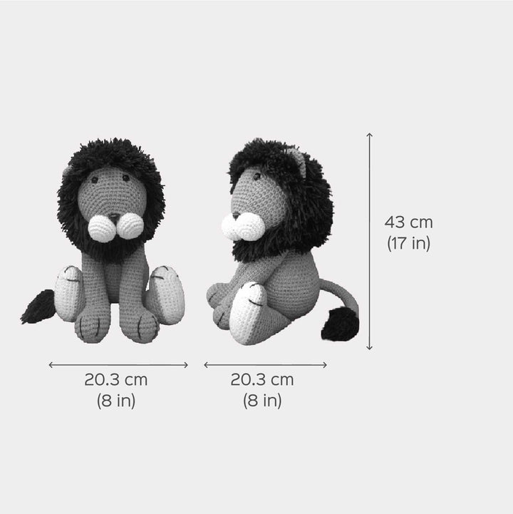 Handmade Crochet Lion Toy for Kids
