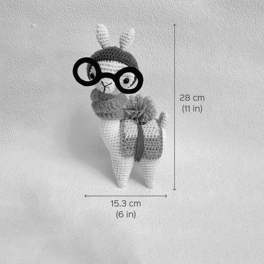 Handmade Crochet Llama Toy for Kids