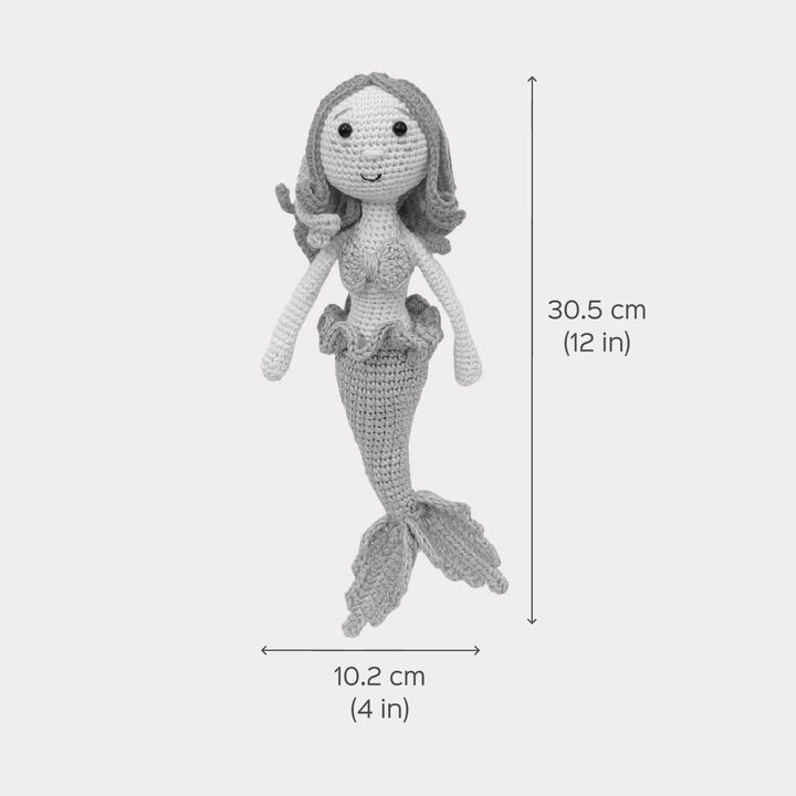 Handmade Crochet Mermaid Toy for Kids