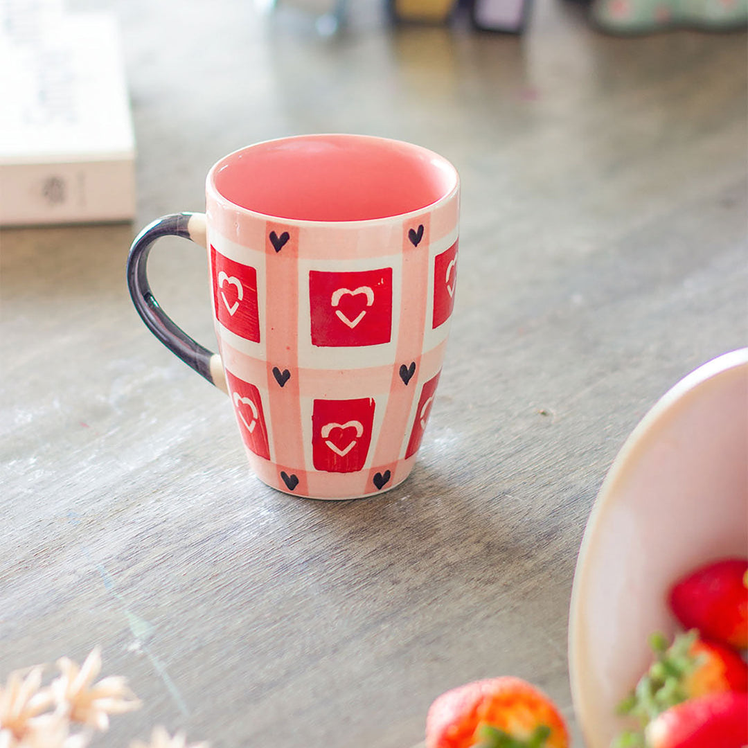 Hand-Painted Heart You Ceramic Mug