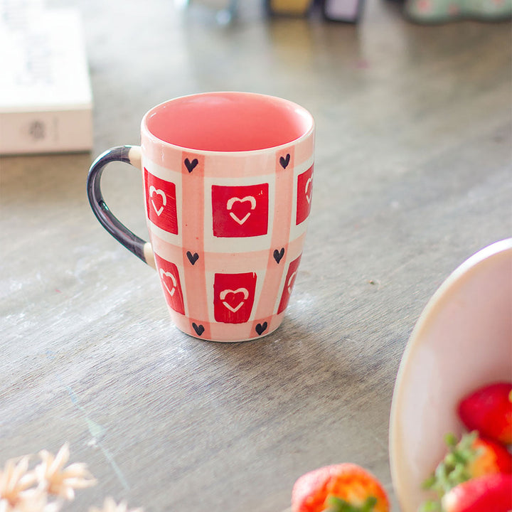 Hand-Painted Heart You Ceramic Mug
