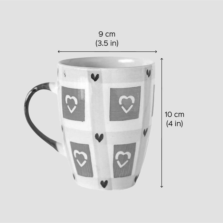 Hand-Painted Heart You Ceramic Mug