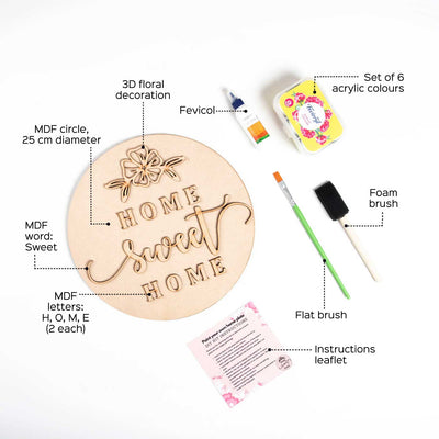 Ready to Paint Home Sweet Home DIY Kit