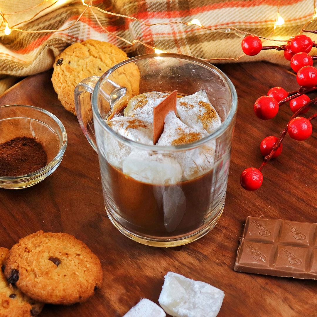 Handmade Realistic Hot Chocolate Soy Wax Candle For Christmas Decoration