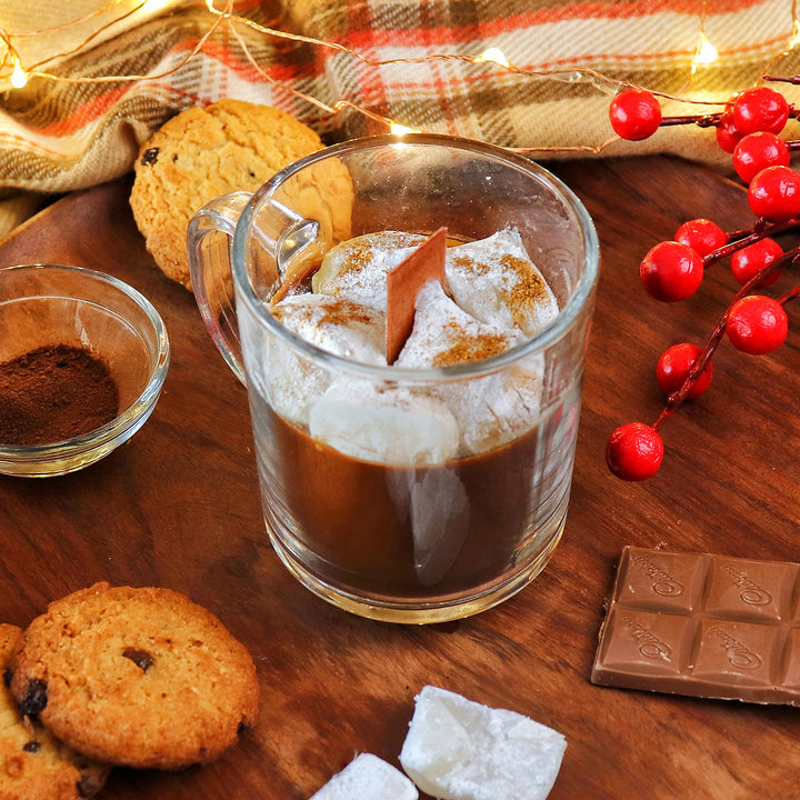 Handmade Realistic Hot Chocolate Soy Wax Candle For Christmas Decoration