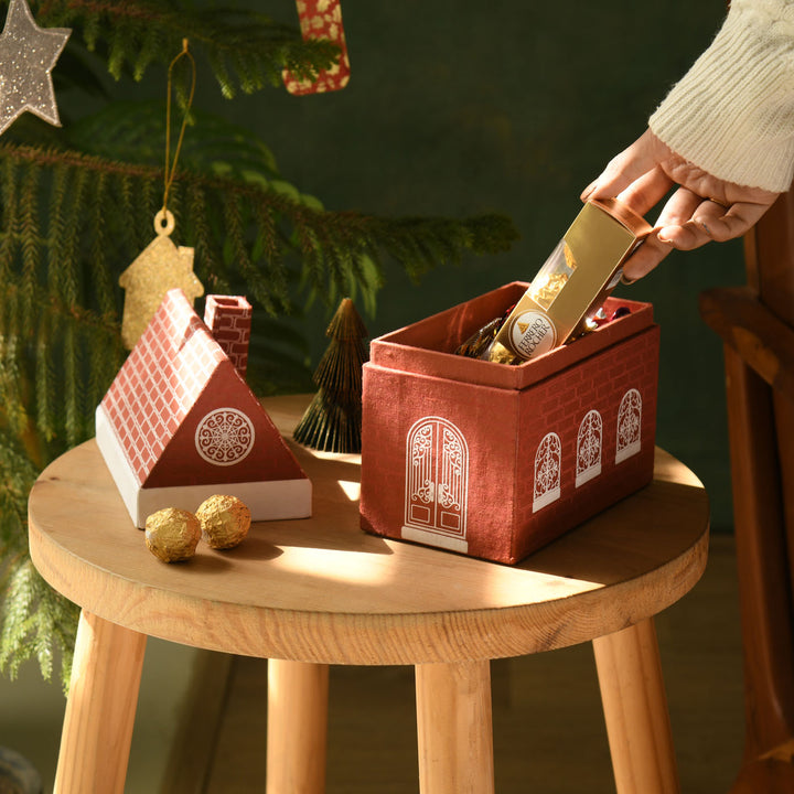 3 Pc | Handmade Paper Hut Shaped Gift Box