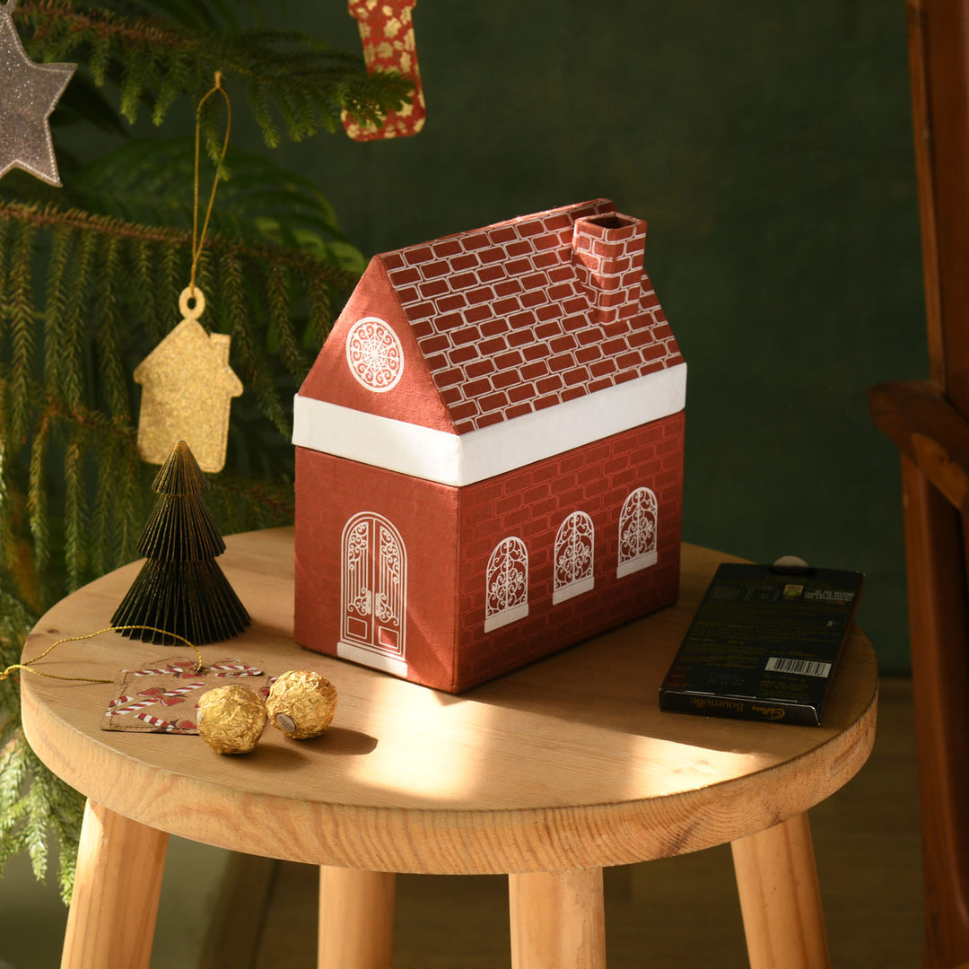 3 Pc | Handmade Paper Hut Shaped Gift Box