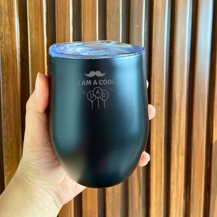Customized Handmade Engraved Cool Dad Theme Stainless Steel Tumbler