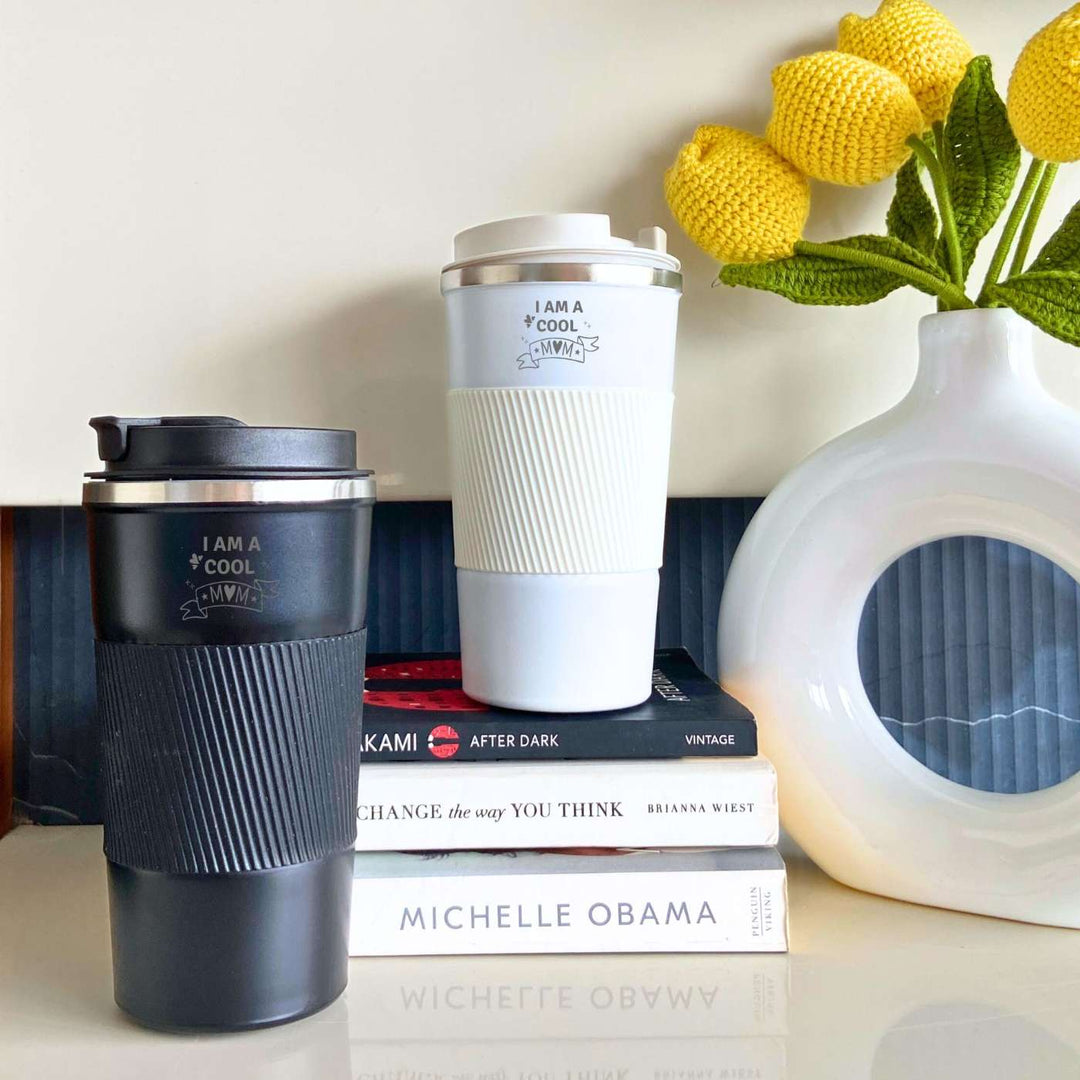 Customized Handmade Engraved Cool Mom Double Walled Stainless Steel Tumbler