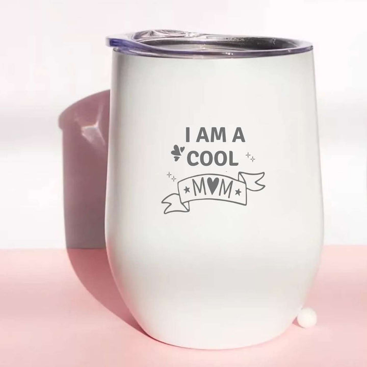 Customized Handmade Engraved Cool Mom Theme Stainless Steel Tumbler