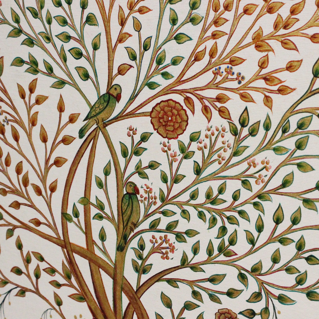 30 x 18 Inch | Life of Tree | Framed Hand Painted Wall Painting