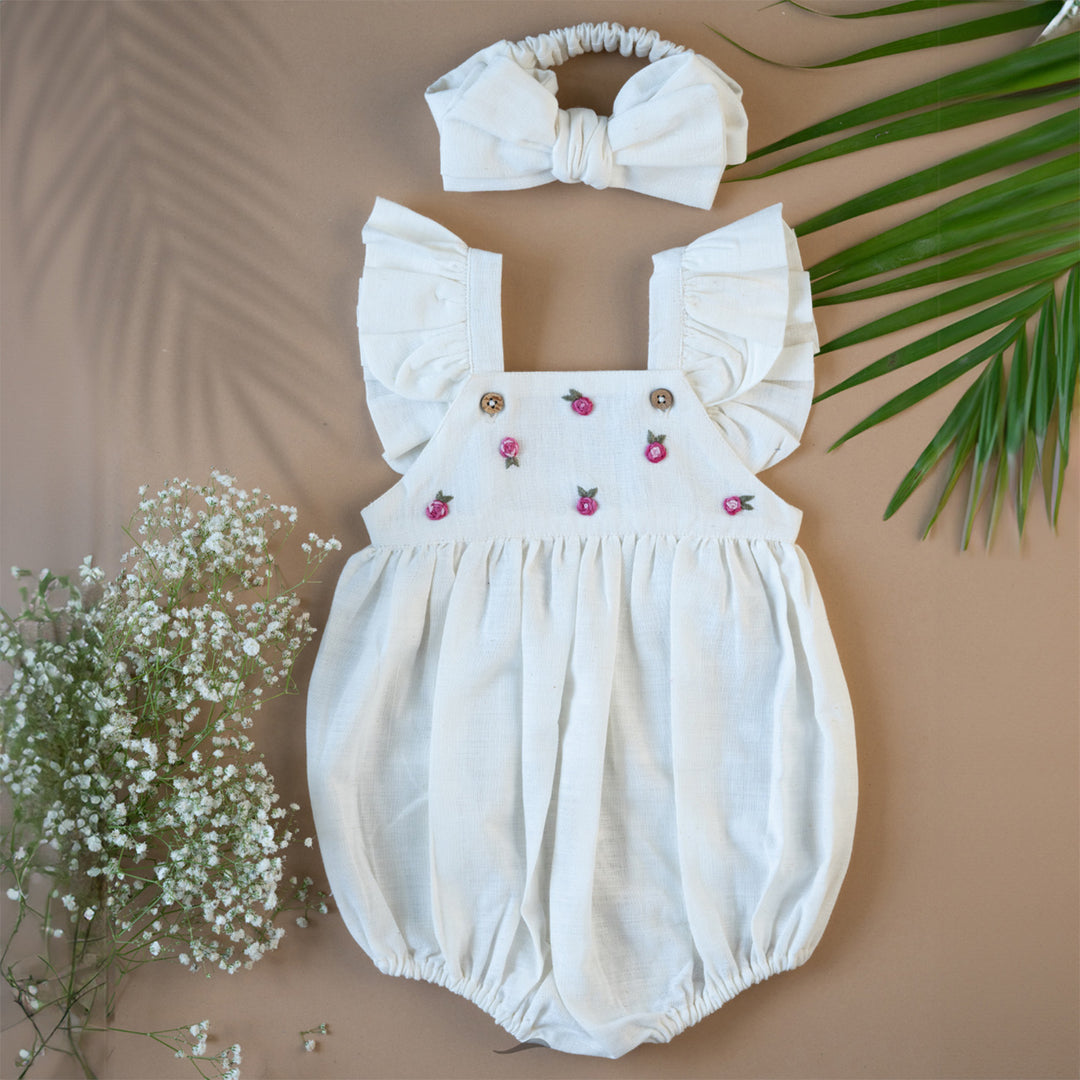Tiny Teeny Baby Girl Gift Hamper | Romper, Headband & Fairy Doll