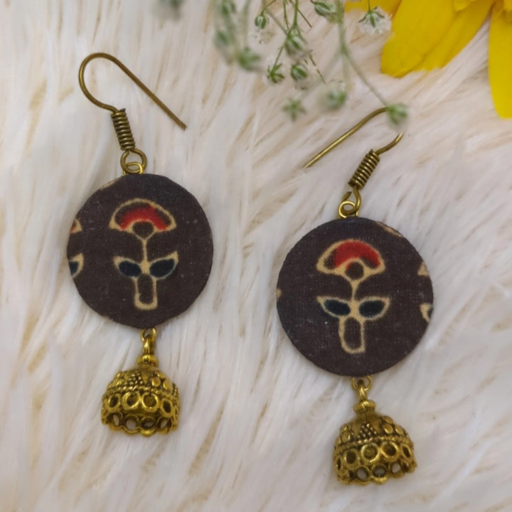 Handmade Drop Motif Jhumki Earrings