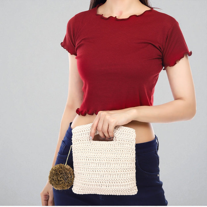 Handmade Crochet Miniature Handbag