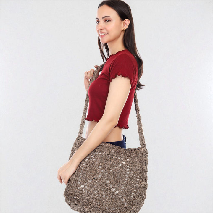 Handmade Crochet Quad Spirit Crossbody Bag