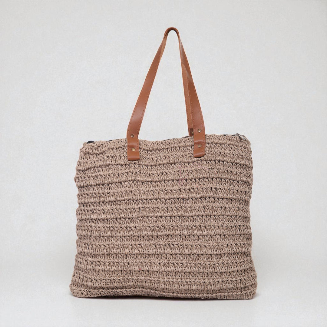 Handmade Crochet Brunette Handbag