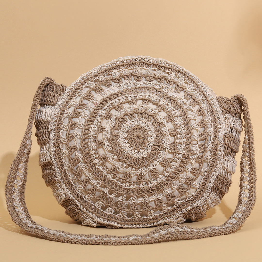 Handmade Crochet Round Mandala Sling Bag