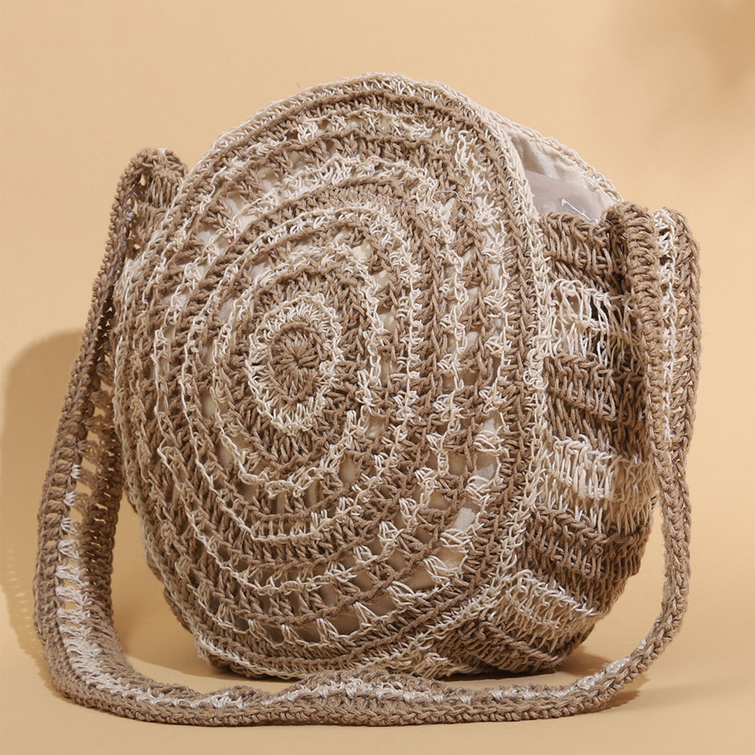 Handmade Crochet Round Mandala Sling Bag