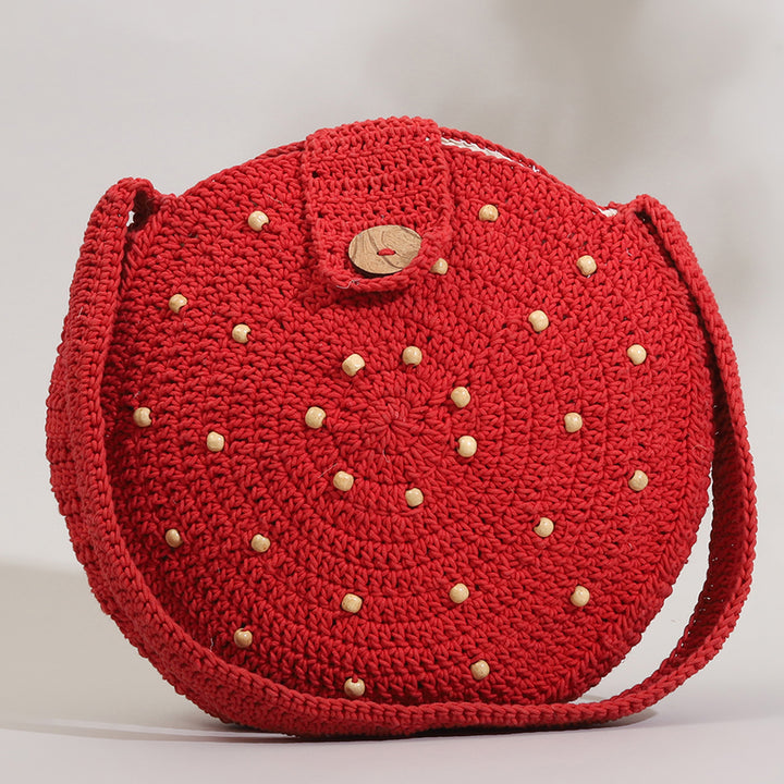 Handmade Beaded Crochet Urbane Crossbody Bag