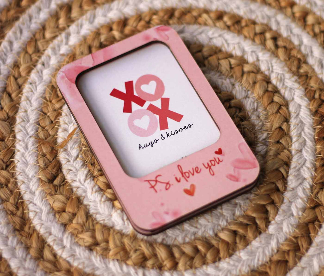 Photo Personalized Printed Polaroid Photo MDF Wood Fridge Magnet | Set of 2