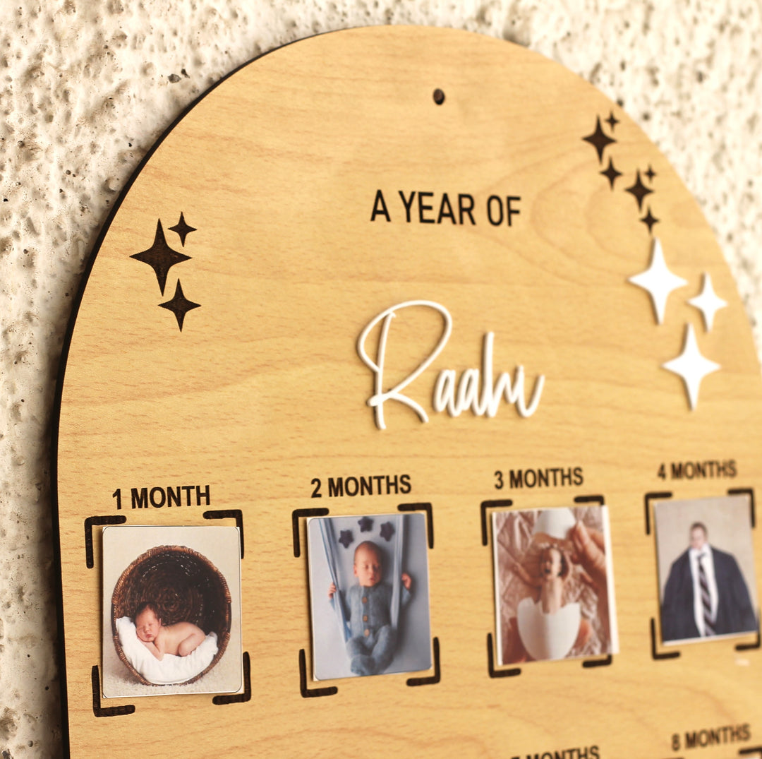 Baby Boy Picture Frame Personalized Year Old Gifts One Year