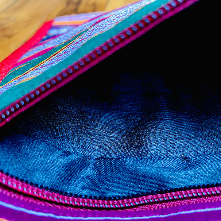 Handmade Traditional Indian Textiles Design Khunn Fabric Cotton Sling Bag