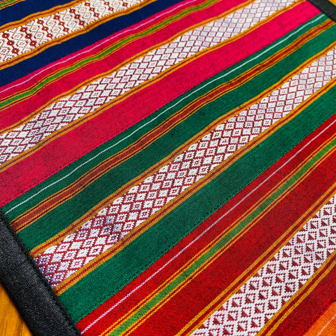 Handmade Traditional Indian Textiles Design Khunn Fabric Cotton Sling Bag