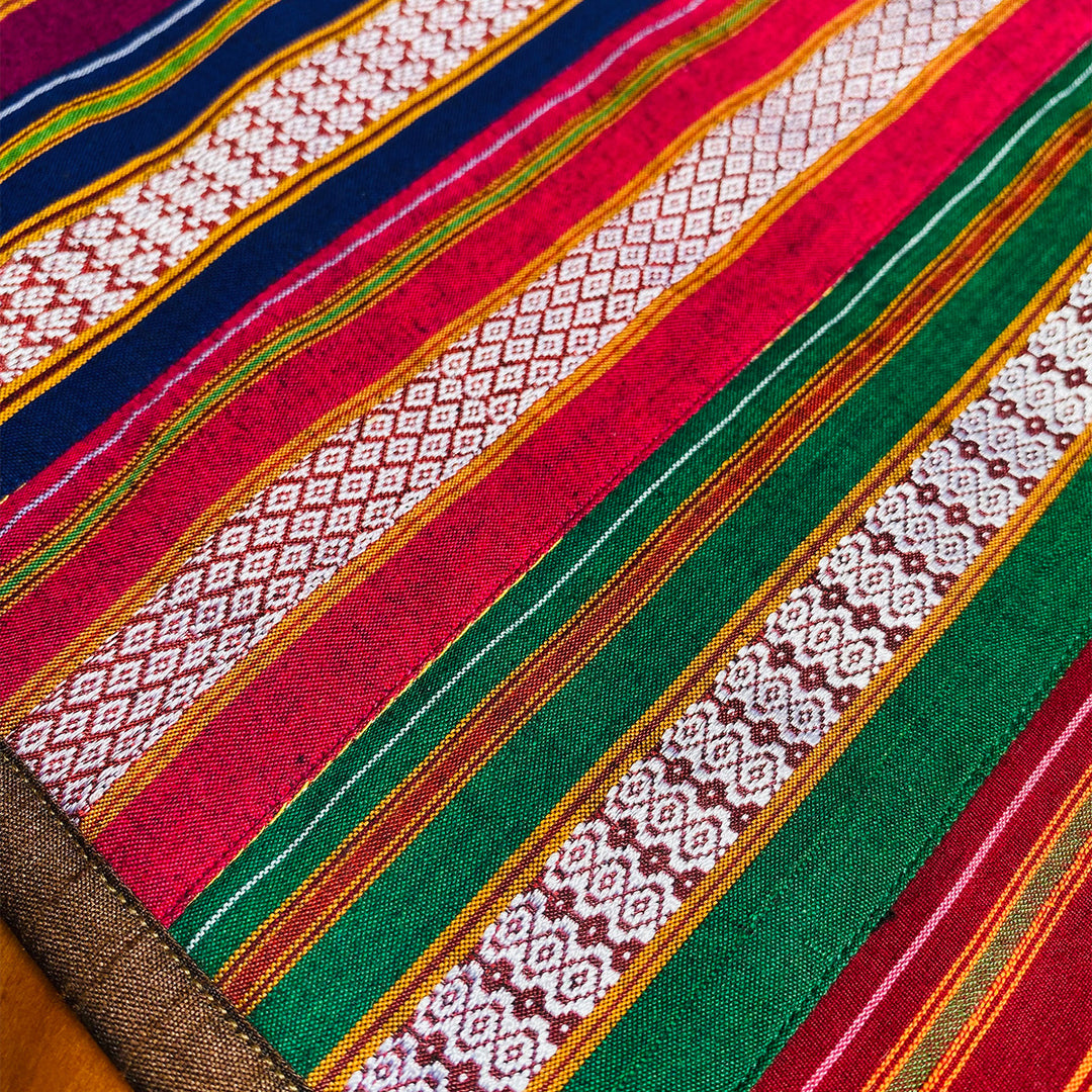 Handmade Traditional Indian Textiles Design Khunn Fabric Cotton Sling Bag