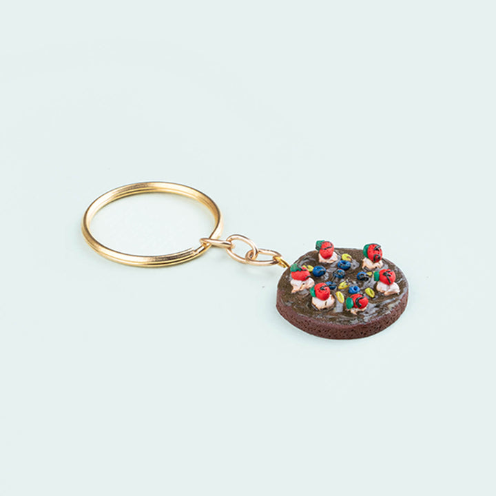 Handcrafted Cookie Clay Keychain