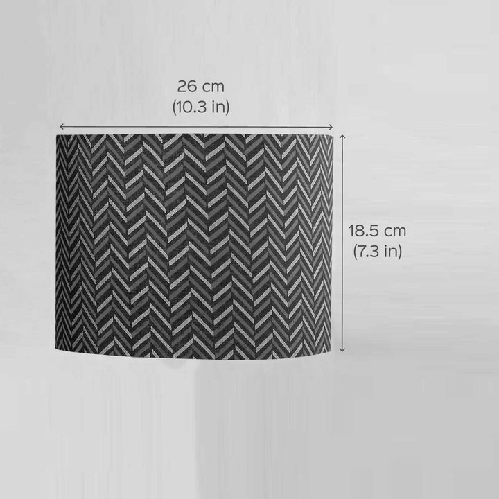 Chevron Block Print Multicolor Drum Lampshade